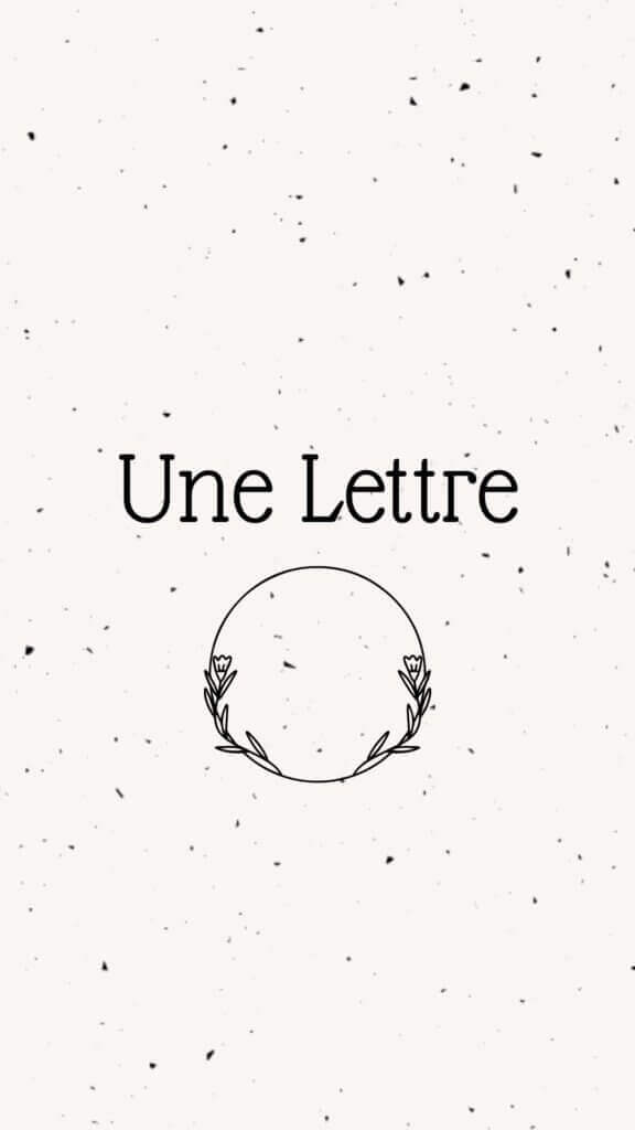 Une lettre